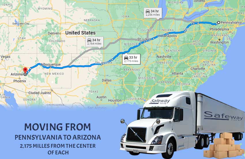 Moving From Pennsylvania To Arizona: Cost Estimate And Tips