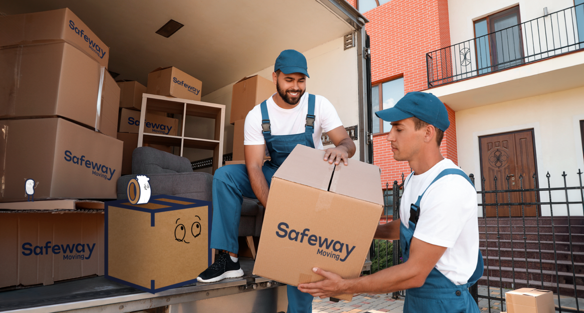 Safeway Movers unloading a moving truck