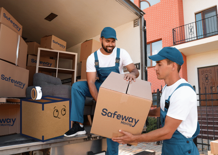 Safeway Movers unloading a moving truck