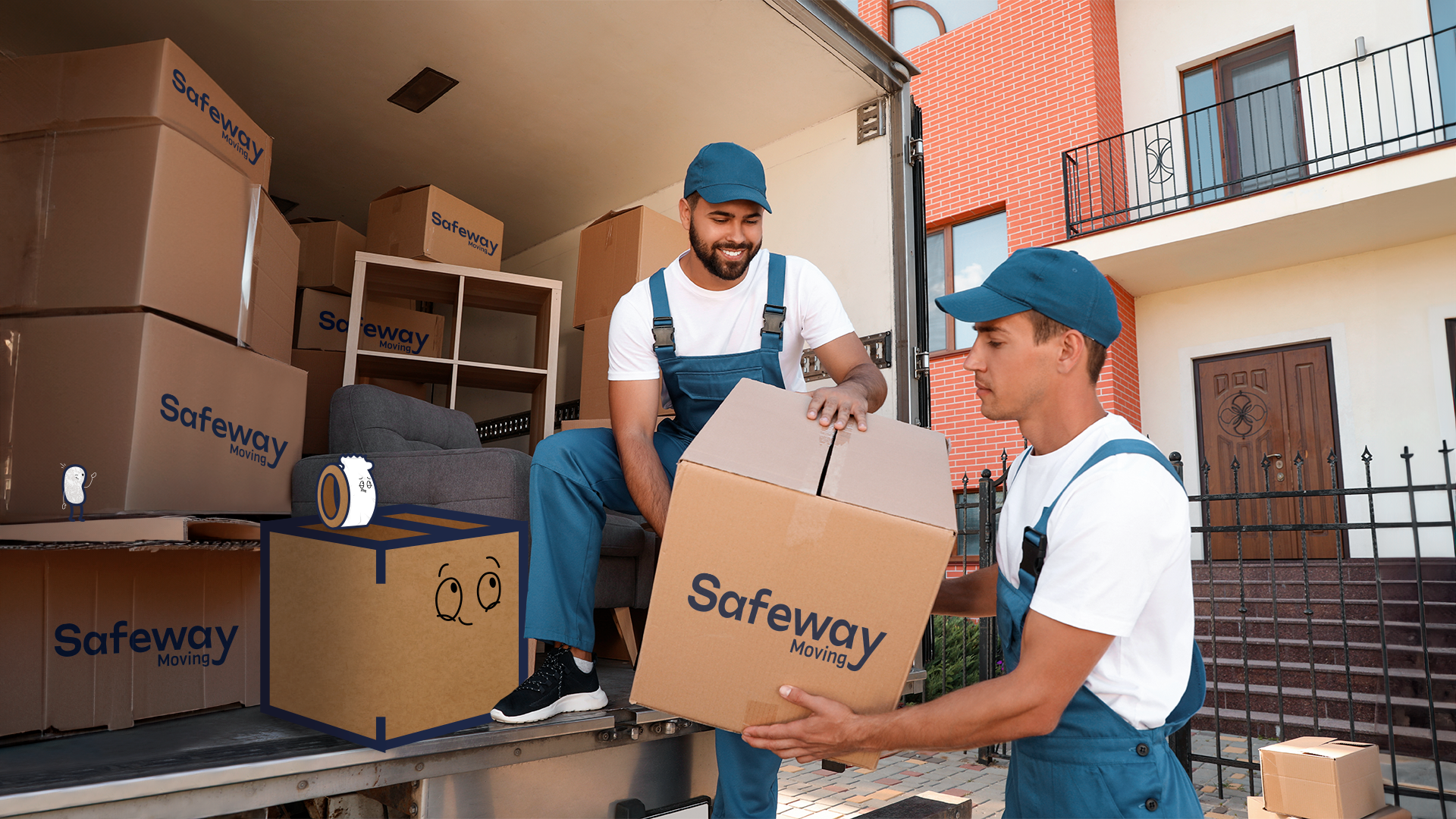 Safeway Movers unloading a moving truck