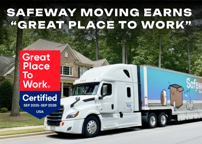 Safeway Moving Earns “Great Place to Work” Certification