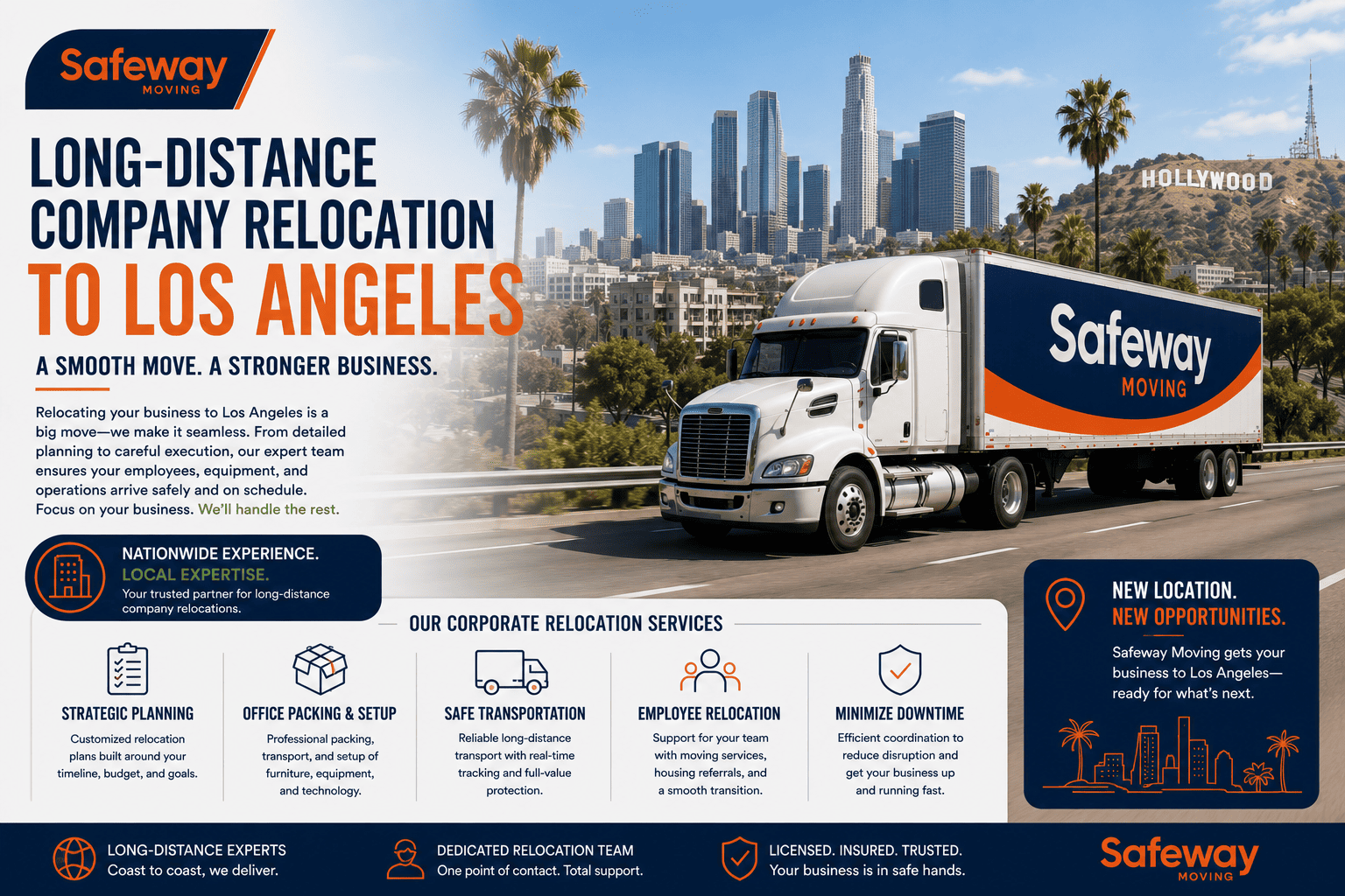 Long Distance Company Relocation to Los Angeles