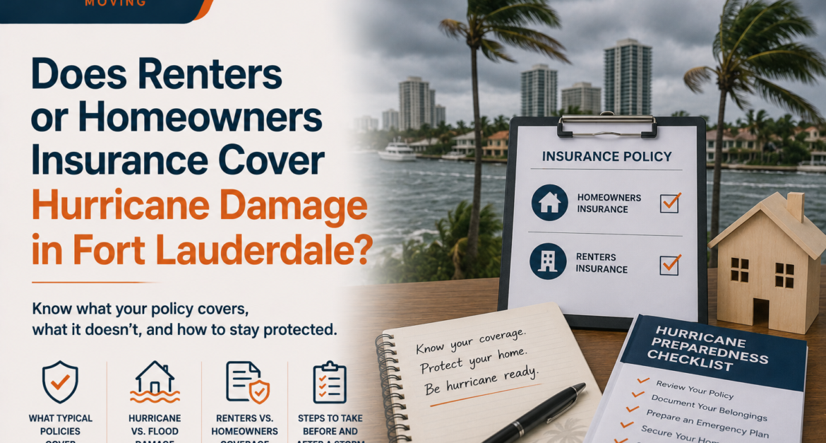 Does Renters or Homeowners Insurance Cover Hurricane Damage in Fort Lauderdale