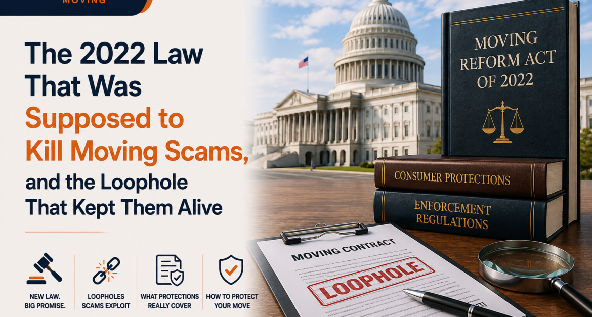 The 2022 Law That Was Supposed to Kill Moving Scams