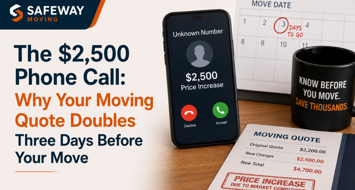 Why Your Moving Quote Doubles Three Days Before Your Move