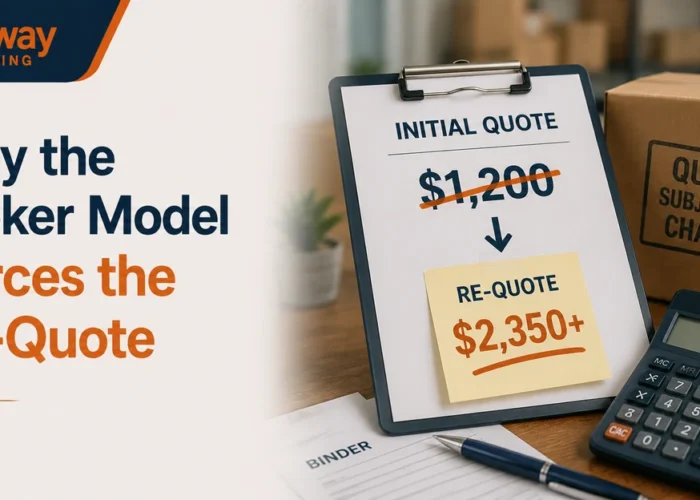 Why the Broker Model Forces the Re-Quote Why the Broker Model Forces the Re-Quote
